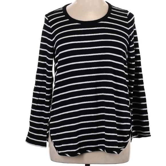 Market & Spruce Tops - Market and Spruce Striped Long Sleeve Shirt Size 1x Excellent Condition